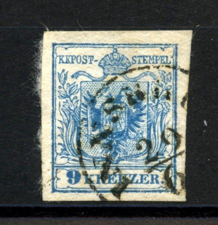 1850 - AUSTRIA - LOTTO/38018 - 9 K. AZZURRO - USATO