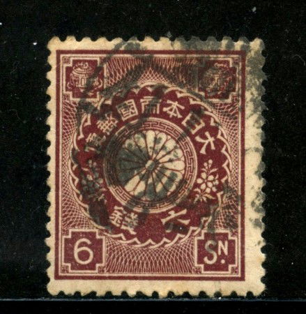 1906/07 - GIAPPONE - 6s. BRUNO LILLA - USATO - LOTTO/29683