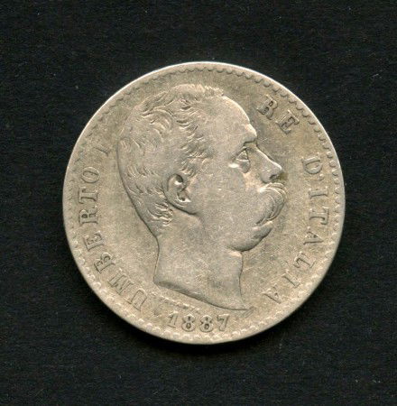 1887 - REGNO - LOTTO/M47373 - 2 LIRE ARGENTO RE UMBERTO I°