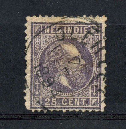 1870/86 - INDIE OLANDESI - 25 c. VIOLETTO - USATO - LOTTO/28768A