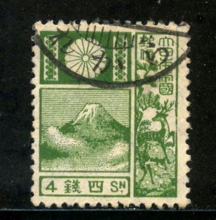 1922 - GIAPPONE - 4 s. VERDE - USATO - LOTTO/29699