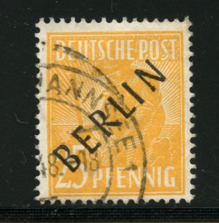 1948 - LOTTO/12502 - BERLINO - 25 p. GIALLO  - USATO