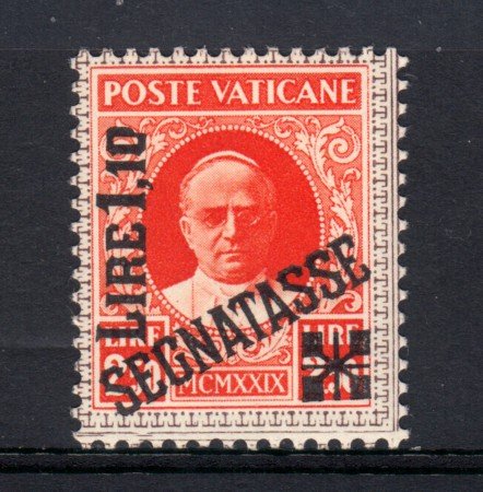 1931 - LOTTO/14677 - VATICANO - SEGNATASSE 1,10 su 2,50 LIRE - LING.