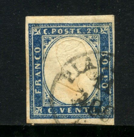 1861/63 - REGNO DI SARDEGNA - LOTTO/31951 - 20c. INDACO EFFIGIE USATO -