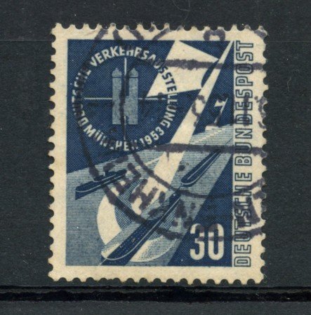 1953 - LOTTO/17369 - GERMANIA - 30p.  NAVIGAZIONE FLUVIALE - USATO