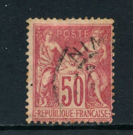 1900 - FRANCIA - 50 c. ROSA I° TIPO - USATO - LOTTO/27081