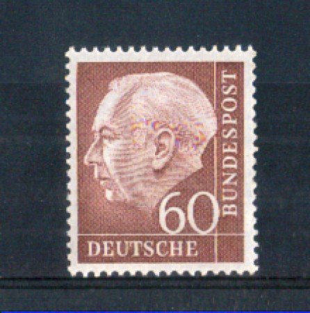1954 - LOTTO/10504 - GERMANIA FEDERALE - 60p. HEUSS - NUOVO