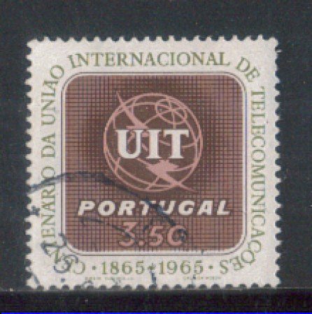 1965 - LOTTO/9805BU - PORTOGALLO - 3,50e. U.I.T - USATO