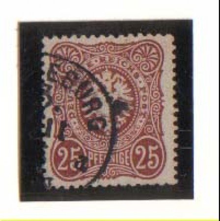 1875 -  LBF/2349A - GERMANIA IMPERO - 25p. BRUNO ROSSO - USATO