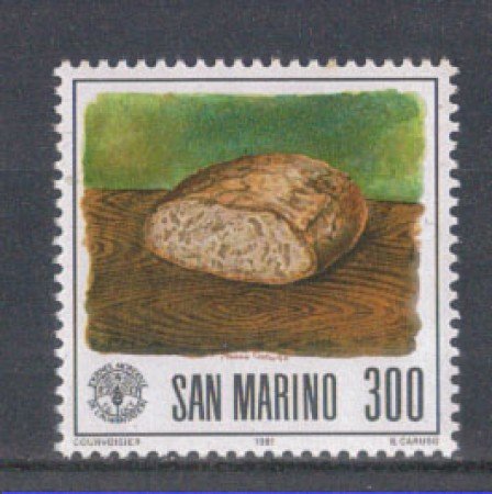 1981 - LOTTO/8020 - SAN MARINO - ALIMENTAZIONE