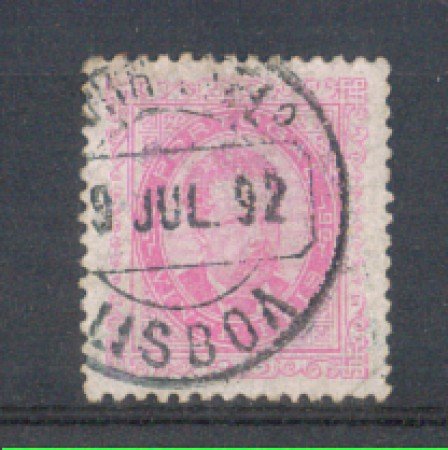 1882 - LOTTO/9644DU - PORTOGALLO - 20r. ROSA - USATO