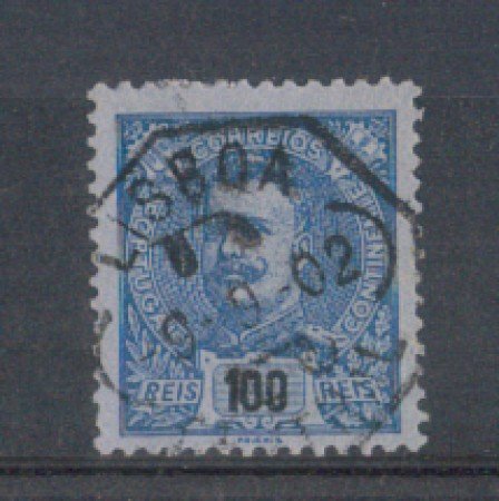 1895 - LOTTO/9652QU - PORTOGALLO - 100r. AZZURRO - USATO