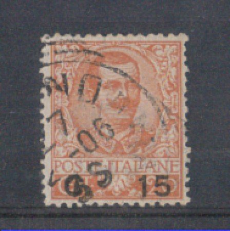 1905 - LOTTO/REG79U - REGNO - 15c. SU 20c. ARANCIO - USATO