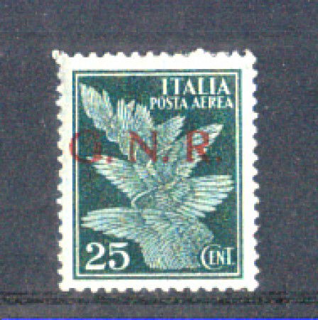 1944 - LOTTO/RSIA117L - RSI - 25c.POSTA AEREA LING.