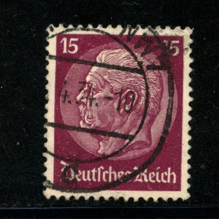 1932/33 - LOTTO/16165 - GERMANIA - 15p. LILLA HINDENBURG - USATO