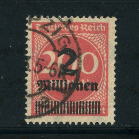 1923 - LOTTO/17884 - GERMANIA REICH - 2Mn. su 200m. ROSSO - USATO