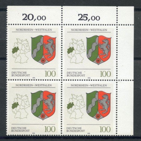 1993 - GERMANIA FEDERALE - RENANIA WESPHALIA - QUARTINA NUOVI - LOTTO/28395