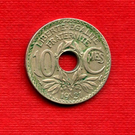 1931 - LOTTO/M21746 - FRANCIA - 10 CENTESIMI MONOGRAMMA