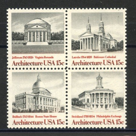 1979 - STATI UNITI - ARCHITETTURA AMERICANA  4v. - NUOVI - LOTTO/35685