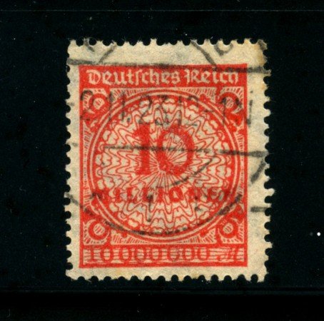 1923 - LOTTO/17899 - GERMANIA REICH - 10Mn. VERMIGLIO - USATO