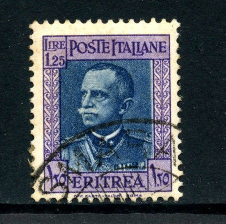 1931 - LOTTO/ERIT201U - ERITREA - 1,25 VIOLA E AZZURRO - USATO