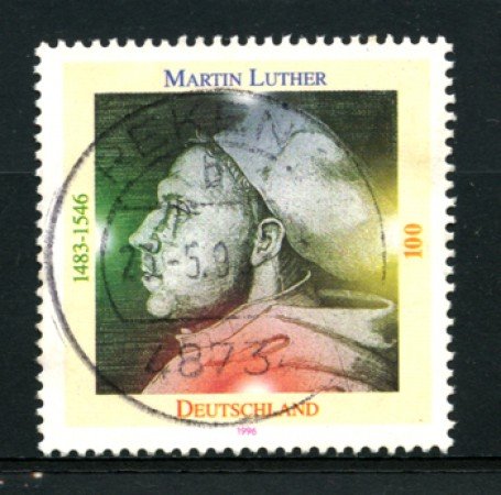 1996 - LOTTO/12496 - GERMANIA - 100p. MARTIN LUTERO - USATO