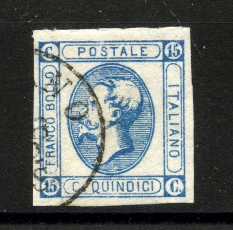 1863 - REGNO - LOTTO/40417 - 15 Cent. EFFIGIE II° TIPO - USATO