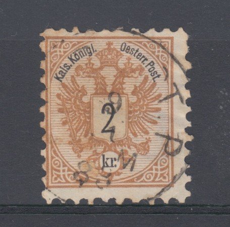 1883 - AUSTRIA - 2 K. BISTRO - USATO - LOTTO/32075