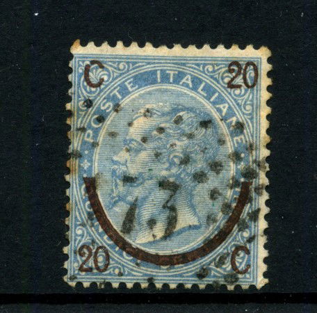 1863 - REGNO - LOTTO/42645 - 20 SU 15 CENT. SOPRASTAMPATO II° TIPO - USATO