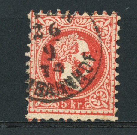 1867 - LOTTO/14149 - AUSTRIA - 5 Kr. ROSSO - USATO