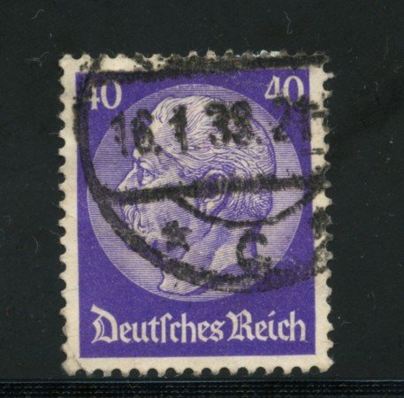 1932/33 - LOTTO/16168 - GERMANIA - 40p. VIOLETTO  HINDENBURG - USATO