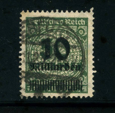 1923 - LOTTO/17906 - GERMANIA REICH - 10Md. su 50 Mn.  VERDE - USATO