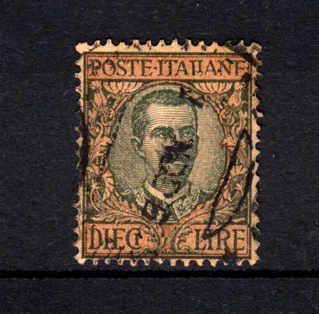1910 - LOTTO/21983 - REGNO - 10 LIRE  FLOREALE - USATO