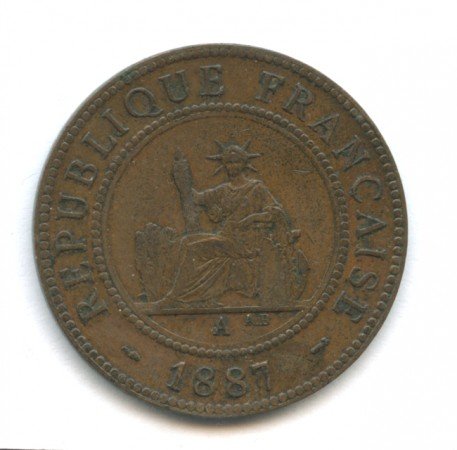 1887 - INDOCINA FRANCESE - 1 CENT. BRONZO