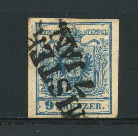 1850 - LOTTO/14100 - AUSTRIA - 9 Kr. AZZURRO - USATO