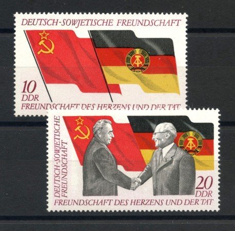 1972 - GERMANIA DDR - AMICIZIA SOVIETICA  2v.- NUOVI - LOTTO/36431