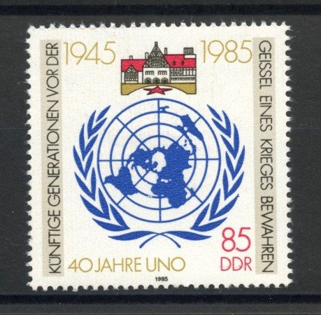 1985 - GERMANIA DDR - 40° ANNIVERSARIO ONU - NUOVO - LOTTO/36643