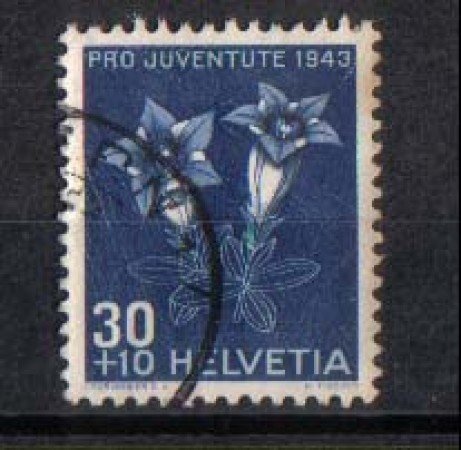 1943 - LOTTO/SVI391U -  SVIZZERA - 30+10 PRO JUVENTUTE - USATO