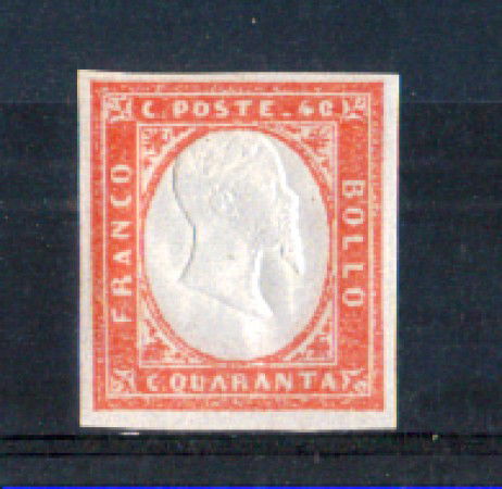 1861 - LOTTO/REG4NL - REGNO - 40c. VERMIGLIO  - LING.