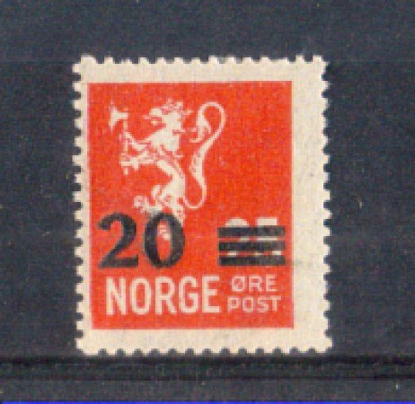 1927 - LOTTO/NORV124L - NORVEGIA - 20 su 25 ORE ROSSO - LINGUELLATO