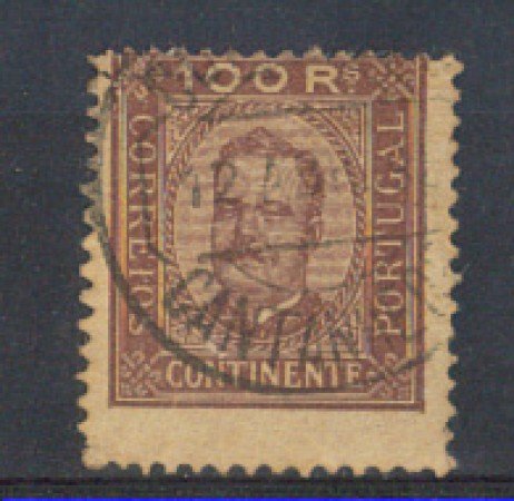 1892 - LOTTO/9646IAU - PORTOGALLO - 100 r. LILLA BRUNO - USAT
