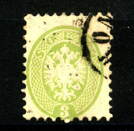1864 - LOMBARDO VENETO - LOTTO/40995 - 3 SOLDI VERDE - USATO 
