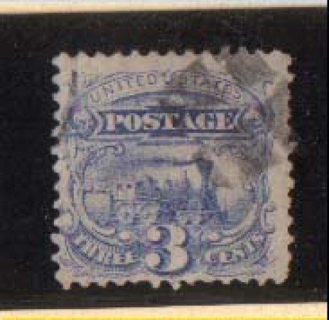 1869 - LOTTO/USA35U1 - STATI UNITI - 3c. LOCOMOTIVA