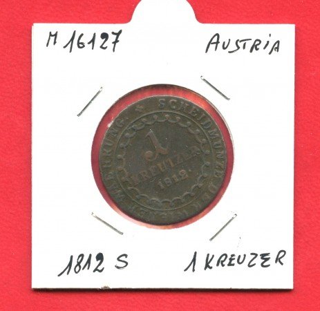 1812 - AUSTRIA -  1 KREUZER FRANZ II° - LOTTO/M16127