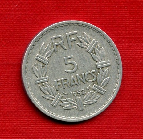 1952 - LOTTO/M21652 - FRANCIA - 5 FRANCHI ALLUMINIO