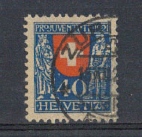 1921 - LOTTO/5106 - SVIZZERA - 40+10c. PRO JUVENTUTE - USATO