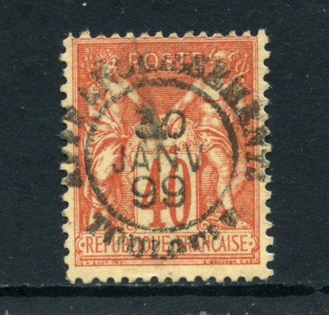 1881 - FRANCIA - 40 c. ROSSO ARANCIO - USATO - LOTTO/27074