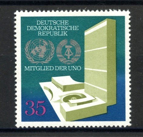 1973 - GERMANIA DDR - AMMISSIONE  ALL'ONU - NUOVO - LOTTO/36471