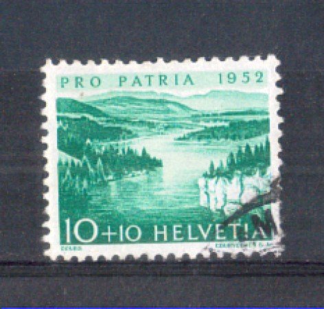 1952 - LOTTO/SVI522U - SVIZZERA - 10+10c. PRO PATRIA - USATO