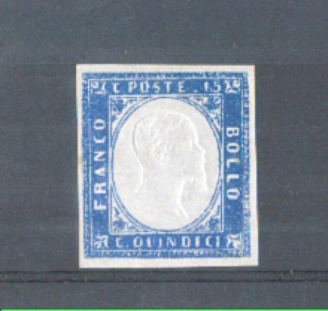 1863 - LOTTO/REG10580 - REGNO - 15 Cent. AZZURRO EFFIGIE  - NUOVO